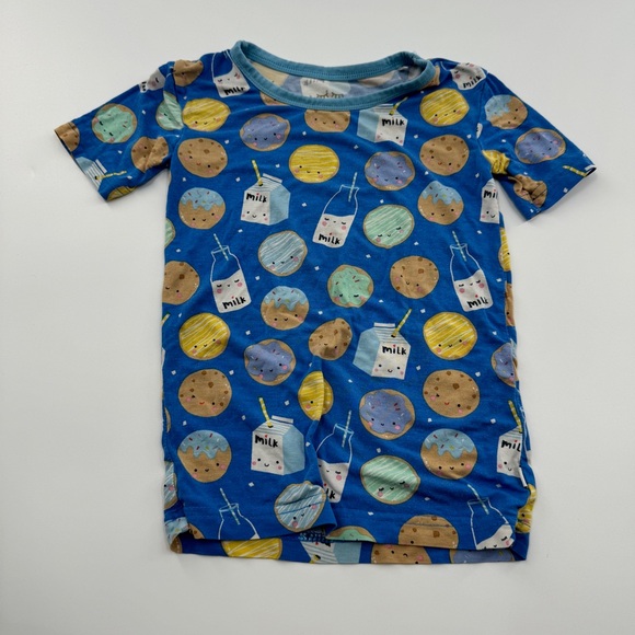 Little Sleepies Milk & Cookies Pajama Set Short Sleeve Size 3T - Picture 2 of 10